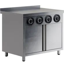 Стол-тумба с диспенсерами для стаканов RESTOINOX СПЗРД4-10/6-Б высотой 900 мм выставочный образец