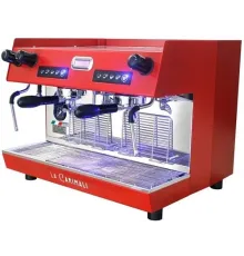 Кофемашина рожковая CARIMALI Nimble NI-E02-H-02-NL-RED 2 высокие группы, красный