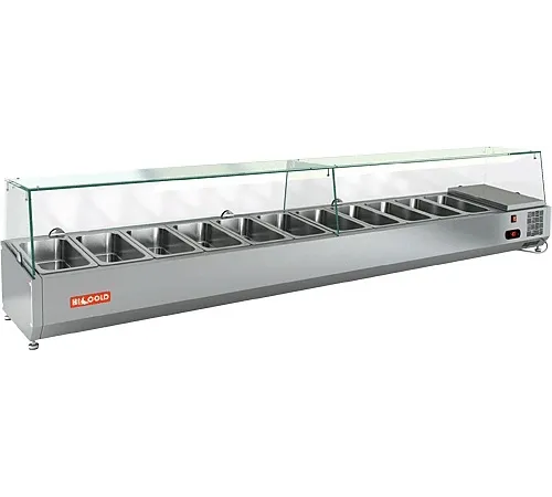 Настольная охлаждаемая витрина для ингредиентов HICOLD VRTG 2280