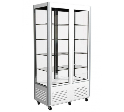 Шкаф кондитерский Carboma D4 VM 800-1 (R800C) (цвет по схеме, 4 дв,стекл полки)