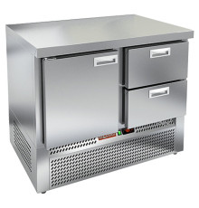 Стол охлаждаемый среднетемпературный HICOLD GNE 12/TN О З, задняя стенка, без борта