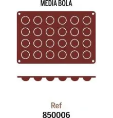 M.Pujadas, S.A Форма для выпечки силиконовая (Полушар) 850.006 (24 шт., d3 см, h