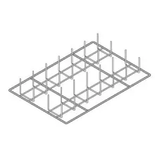 Rational AG Решетка 6035.1019 из нерж. стали для выпекания для SCC, CM (для картофеля)