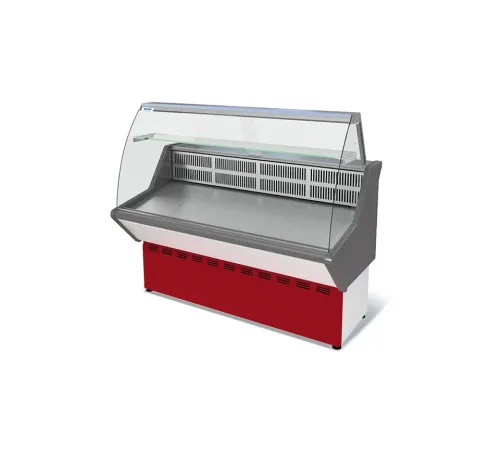 Витрина холодильная ВХС-1,5 Нова (с гнутым стеклом,нержавейка)