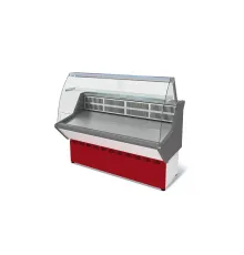 Витрина холодильная ВХСн-1,0 НОВА (с гнутым стеклом, нержавейка)