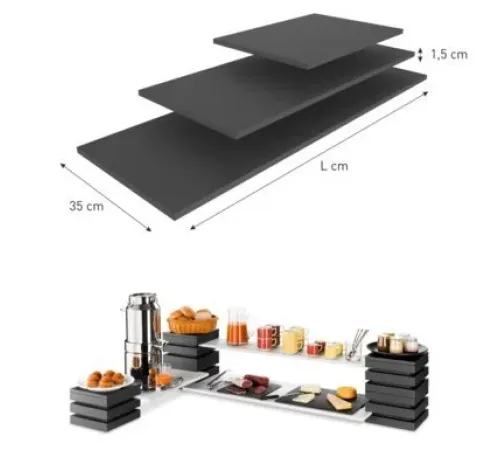 M.Pujadas, S.A. Полка CUBIC 904.652 (деревянная, для подставки 904.600, черная)