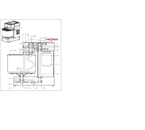 Шестерня 01144063-3 машины тестомесильной спиральной серии Tauro