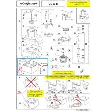 Корпус мотора 39717 для овощерезки серии CL, мод. CL50E