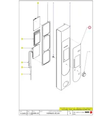 Накладка клейкая 12024760 (T813005000) на панель управления для электрических печей серий HEM, VE