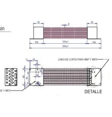 Испаритель 12031771 (6029010015) для прилавка (стола) холодильного т.м. FAGOR  мод. MSP-150