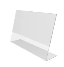 Ценникодержатель из ПВХ L-образный P-PRICER 40х60 горизонтальный