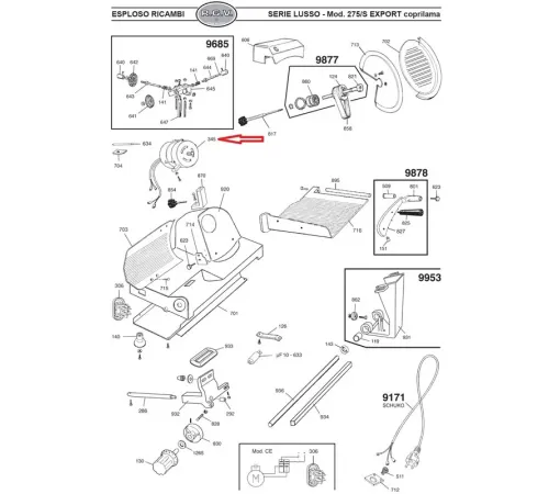 Электродвигатель 00000000345 для слайсера серии LUSSO модели LUSSO 275S