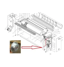 Звёздочка z=40 490100010 для катка гладильного серии GMP моделей GMP 100/25, -120/25, -1400ES