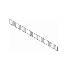 Ограничитель фронтальный прямой H=85, L=665 (цинк)