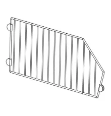 Разделитель для корзин H=320, G=470 (цинк)
