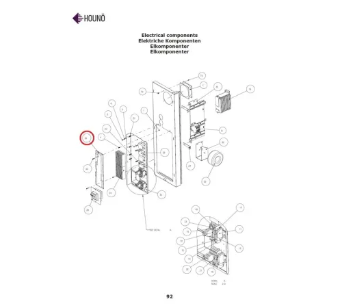 Плата электронная 30900065 для печей электрических т.м. HOUNO