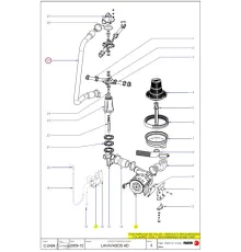 Трубопровод 12025154 (Z440711000) для машин посудомоечных т.м. FAGOR серии AD