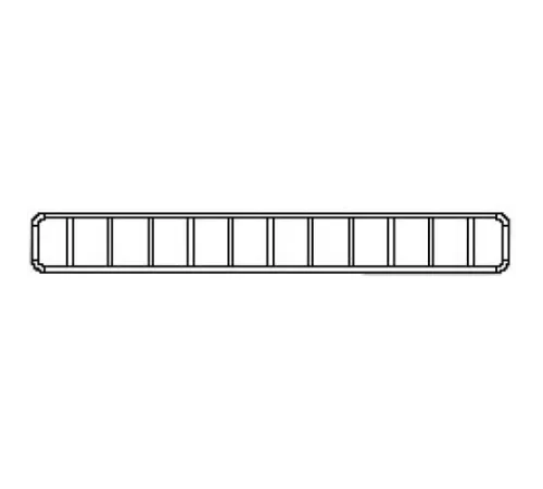 Разделитель для полок прямой H=85, G=470 (RAL 9010)