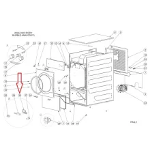 Кронштейн 12115676 (DO00V02170) для машины сушильной т.м. FAGOR модели SR-25