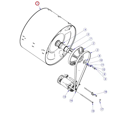 Барабан 12004100 (P634910000) для машины стиральной т.м. FAGOR модели LA 18