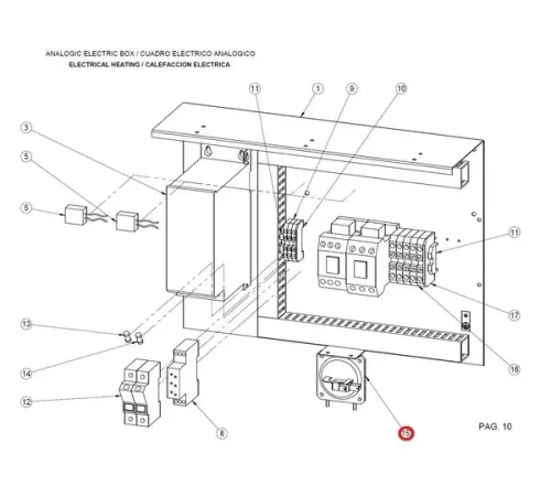 Прессостат 12049069 (DO1AB01475) для машин сушильных т.м. FAGOR моделей SR/E-10
