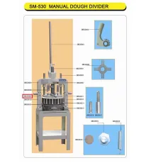 Крышка ножевого блока SM530009/13D124-01 для делителя серии SM модели SM-530