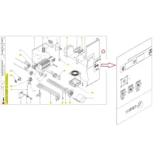 Накладка 12023437 (Z742916000) на пульт управления для машины посудомоечной т.м FAGOR мод. AD-90