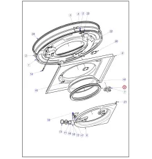Уплотнение двери 12023284 (P620528000) для машины стиральной т.м. FAGOR серии LA