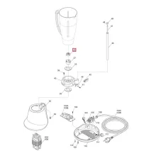 Муфта мотора IB4000816 для блендера т.м. Sirman, типа Dragone