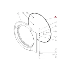 Уплотнение двери 12093034 (DO1BE03603) для машины сушильной т.м. Fagor, серии SR