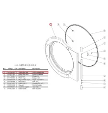 Дверь 12113683 (DO80V00903) для машины сушильной т.м. FAGOR, серии SR