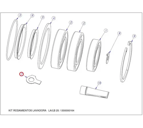 Шайба 12010072 (Q271304000) для машины стиральной т.м. FAGOR