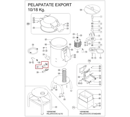 Таймер F2919 для картофелечистки т.м. Vortmax, серии PPF