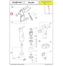 Кнопка в сборе 89211 для ручного миксера (гомогенизатора) т.м. Robot Coupe, серии Micromix