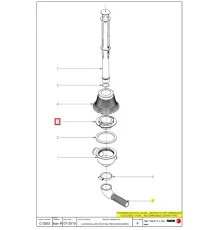 Фланец 12048039 фиксирующий для машины посудомоечной т.м. FAGOR, серии CO