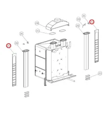 Решетка 0N1235A0 для теплообменника для печи конвекционной газовой модели XB-813-G