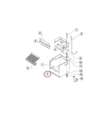 Корпус R11016/E (внутренний) для льдогенератора т.м. BREMA, серии CB