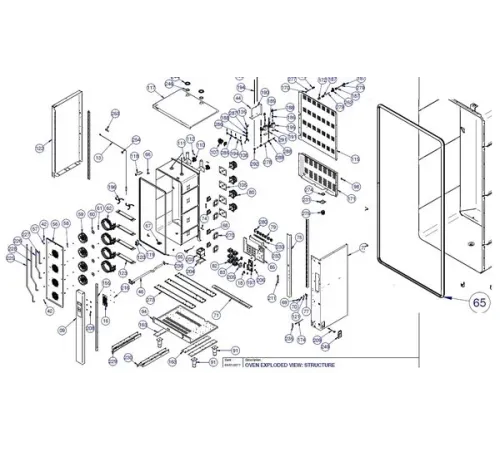 Уплотнение двери 040GUA00002 (4,4м) для печи пароконвекционной т.м. Vortmax, серии VSI