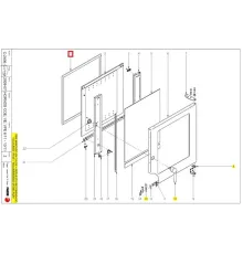 Уплотнение двери 12024186 (R670500000) для печи электрической т.м. Fagor, серии VPE