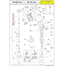 Нога в сборе 39332 для ручного миксера (гомогенизатора) т.м. Robot Coupe, серии МР