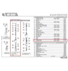 Испаритель в сборе C11140 для льдогенератора т.м. BREMA, серии GB