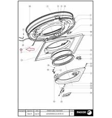 Замок в сборе 12154822 (до 06.2015) для машины стиральной т.м. FAGOR, серии LA