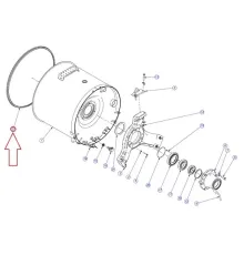 Уплотнение барабана 12023255 (P646110000) для машины стиральной т.м. FAGOR, серии LA