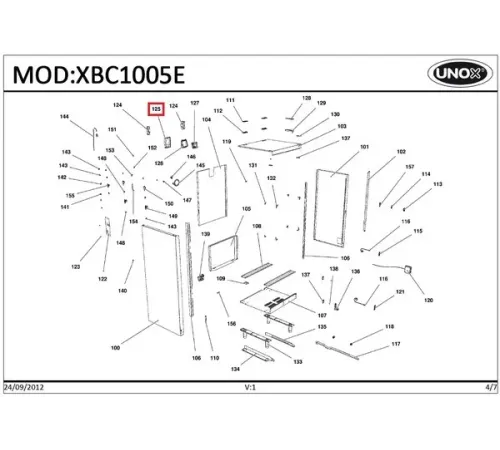Кожух защитный для вентилятора KVM1556A для печи конвекционной т.м. UNOX серий XBC, XVC