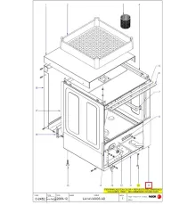 Панель фронтальная 12022672 (Z458611000) для машины посудомоечной т.м. FAGOR, серии AD-21 B