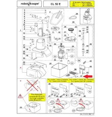 Опора (ножка) 39276 в компл. из 4 шт. для овощерезки т.м. Robot Coupe, серии CL