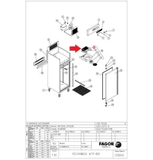 Испаритель 12031794 (6029010146) для шкафа холодильного т.м. FAGOR, серии AFP