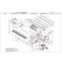 Опора крышки левая 12045027 (GR543014005502) для машины гладильной т.м. FAGOR серии PE