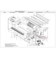 Ось зубчатой рейки 12045025 (GR540405001240) для машины гладильной т.м. FAGOR серии PE