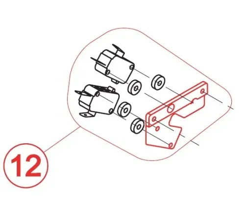 Микровыключатель в комплекте из 2 штук C26747для льдогенератора т.м. BREMA серии IMF